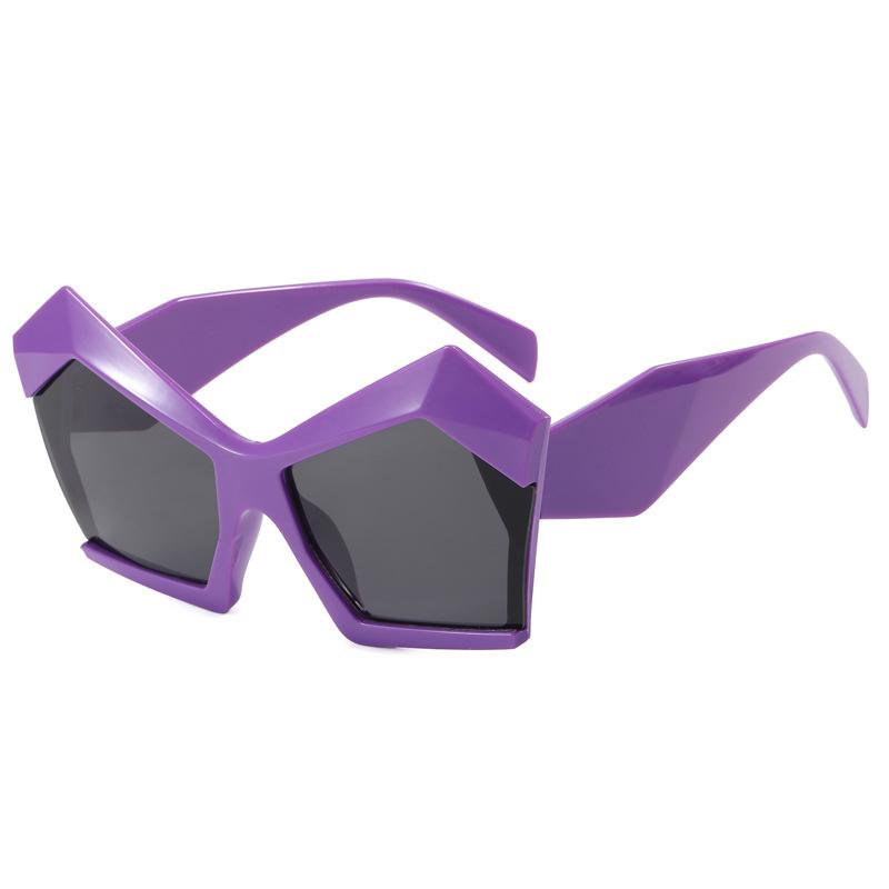 New Vintage Cat Eye Sunglasses Women Men Square Sun Glasses Big Eyewear  for Male Female Special Shaped Glasses