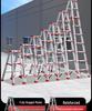 Thickened Aluminum Alloy Non-Slip Multifunctional Folding Herringbone Ladder for Home and Garden