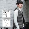Autumn and Winter Men's Lightweight Down Waistcoat Youth Multi-pocket Sports Tops