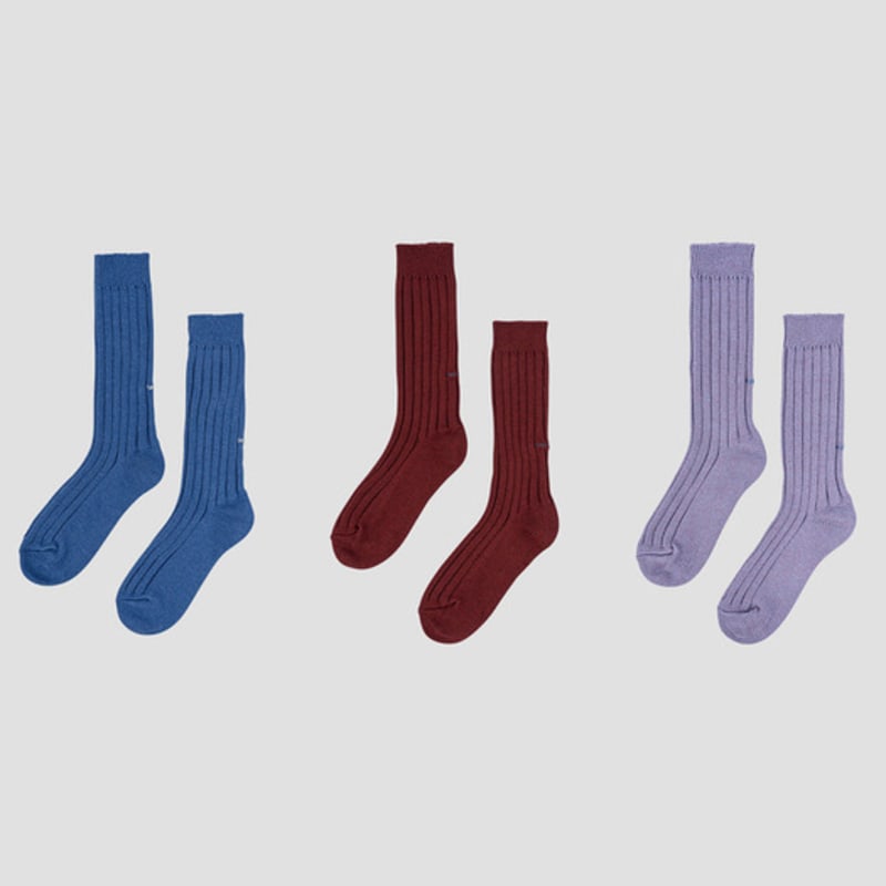 

i hate monday core lip socks 2-piece set (3 colors) (IHM25FWS06) Core Lip Socks Blue