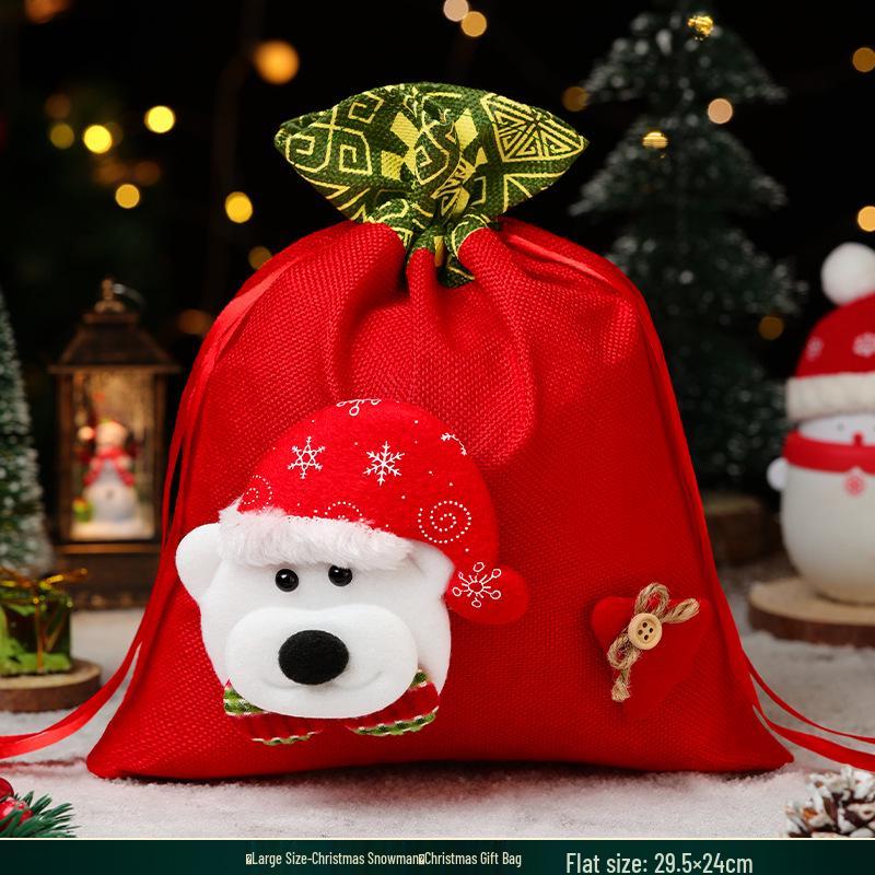 Christmas Eve Apple Gift Set: Peace Apple Candy Bag for Kids