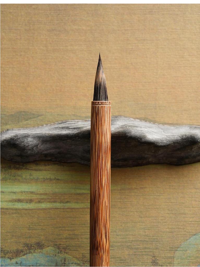 Zhao Mengfu Purple Rabbit Hair Calligraphy Brush – Professional Small Seal Script for Beginners