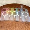 Luxury Transparent Magsafe Phone Case For iPhone 16 15 14 13 12 Pro Max Plus Matte Magnetic Bumper Back Cases Cover