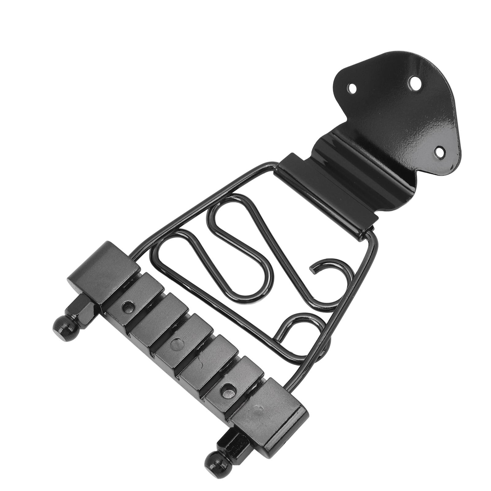 

6 String Guitar Trapeze Tailpiece Metal Height Adjustable Guitar Trapeze Bridge Tailpiece for Replacement чёрный