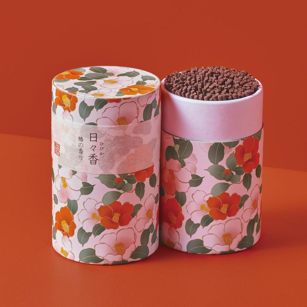 Cylindrical Incense Sticks, Hibika, Camellia Scent