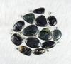 Black Picasso Jasper Gemstone Pendant Necklace Making For Silver Jewelry Supply Healing Crystal Bezel Pendant Necklace Gift For Her