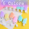 6pcs Ice Cream Highlighters Marker Pens, Colorful School Office Stationery Set
