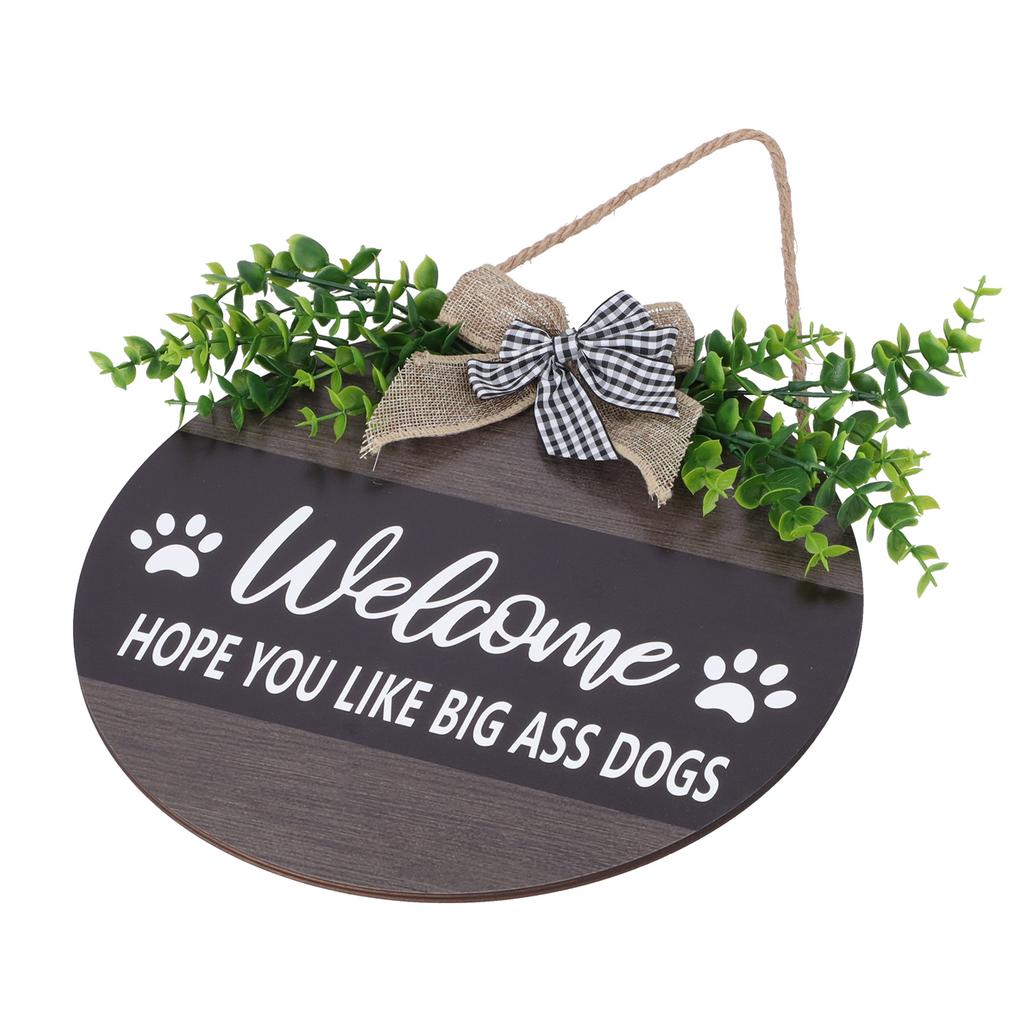 Willkommensschild Rustikaler Holztürhänger Bauernhaus Haustür Veranda Dekorationen für Zuhause Restaurant