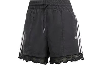 Kanten Afwerking 3-Strepen Short Met Trekkoord II5605