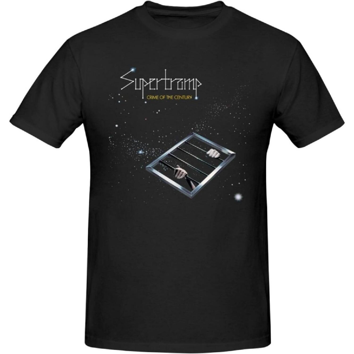 

JOISOMI Men s T-Shirt Supertramp Crime of The Century Crew Neck T-Shirt Cotton Casual Athletic Men s Running Shirts XXXXXL різнокольоровий