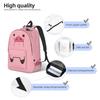 Cute Pet Pig Waddles Cartoon Backpack Schoolbag Student Bookbag Teens Daypack with Pocket