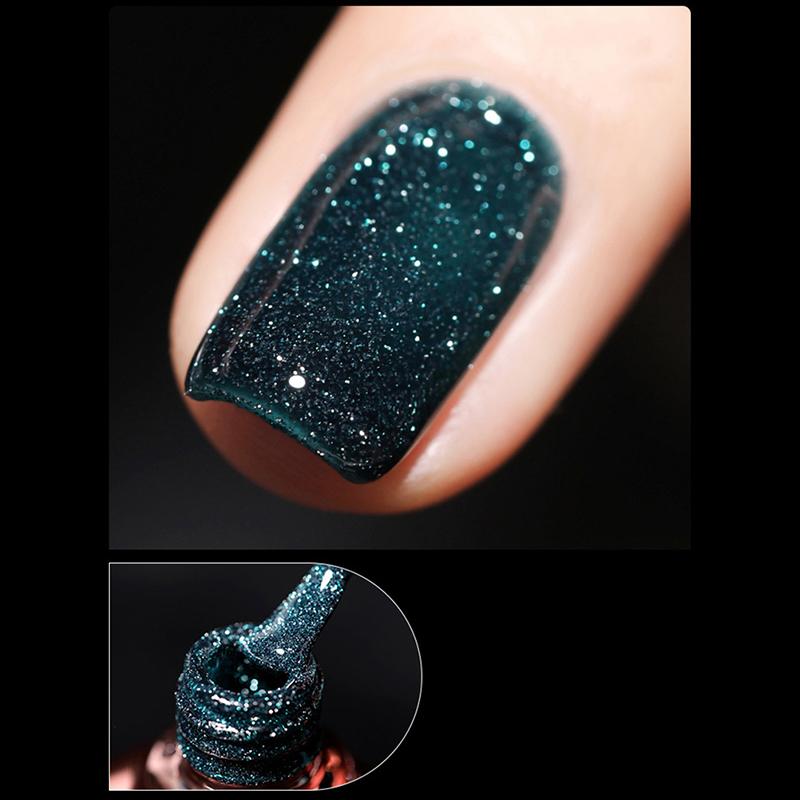 8ml Glitter Gel Nail Polish Soak Off Uv Led Gel Varnish Nail Art Manicures