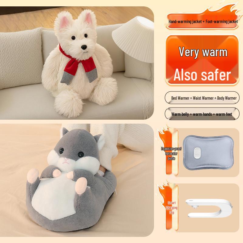 Electric Explosion-Proof Hot Water Bottle: Hand and Foot Warmer for Girls' Bed