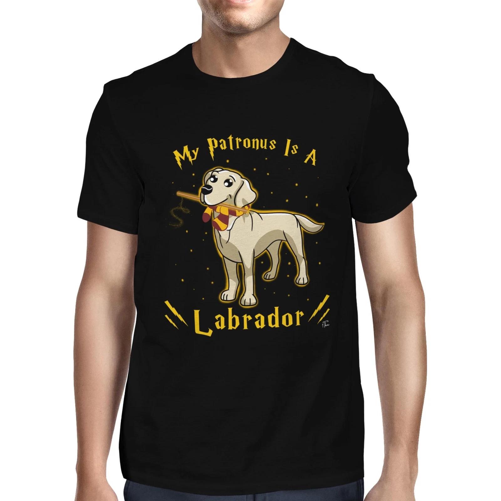 1Tee Mens My Patronus Is A Labrador Dog T-Shirt XL