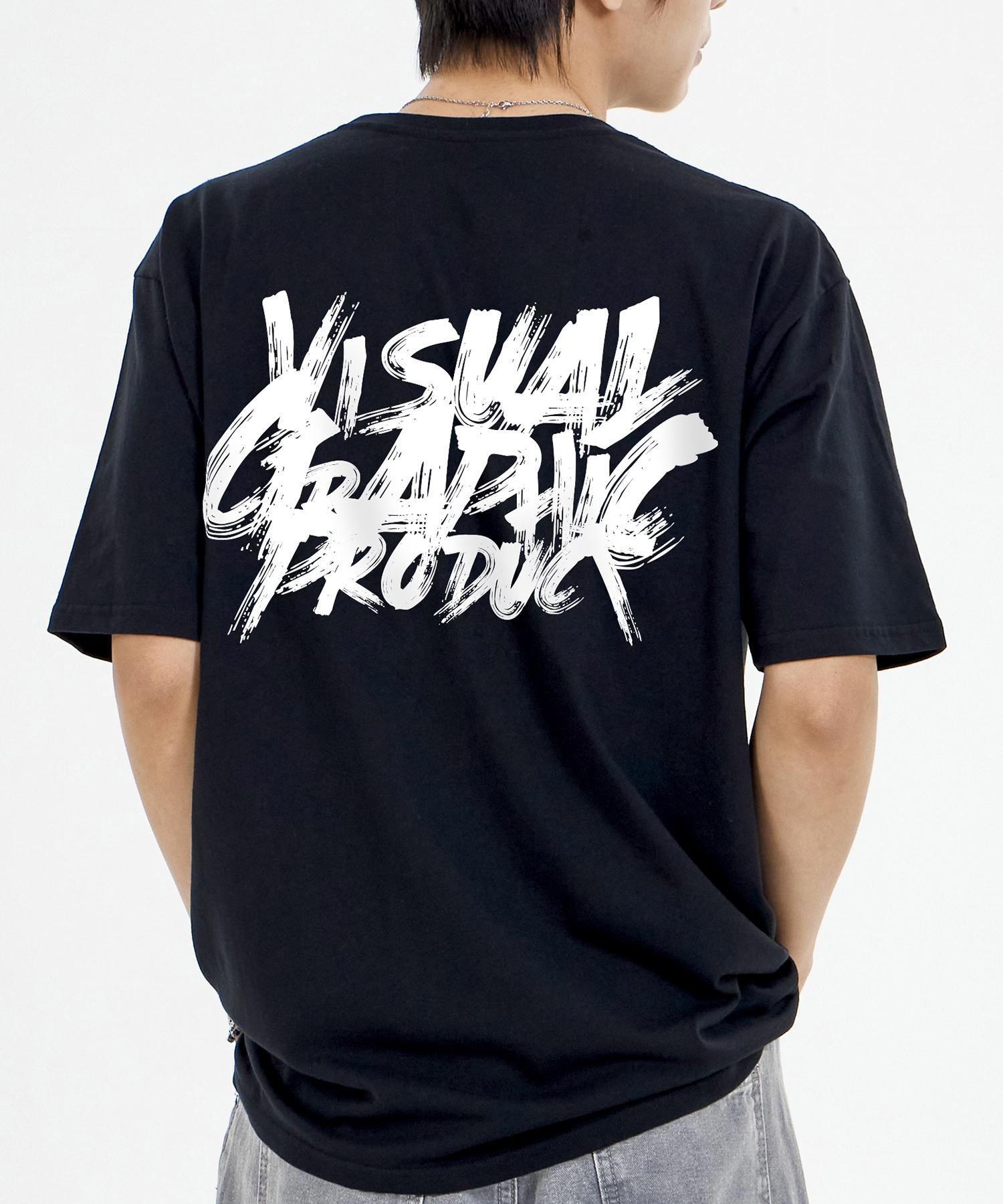 Biel Paint Graffiti Logo Short Sleeve T-Shirt Black M