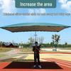 Large Rectangular Outdoor Sunshade Umbrella - Sun Protection & Rain Canopy for Patios and Street Stalls