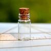10 Stück/Los Mini Leere Glas Korkflasche Anhänger Flasche Wunschflasche Ornamente Transparent