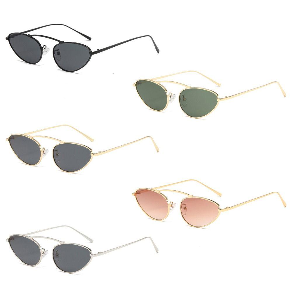 Fashion Trendy Cat Eye Sunglasses Retro Small Shades Vintage UV400 Protection 90s Glasses Beach/Travel/Streetwear
