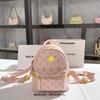 Large Capacity Pink Backpack Fashion Studded Small Shoulder Bag Daily Use