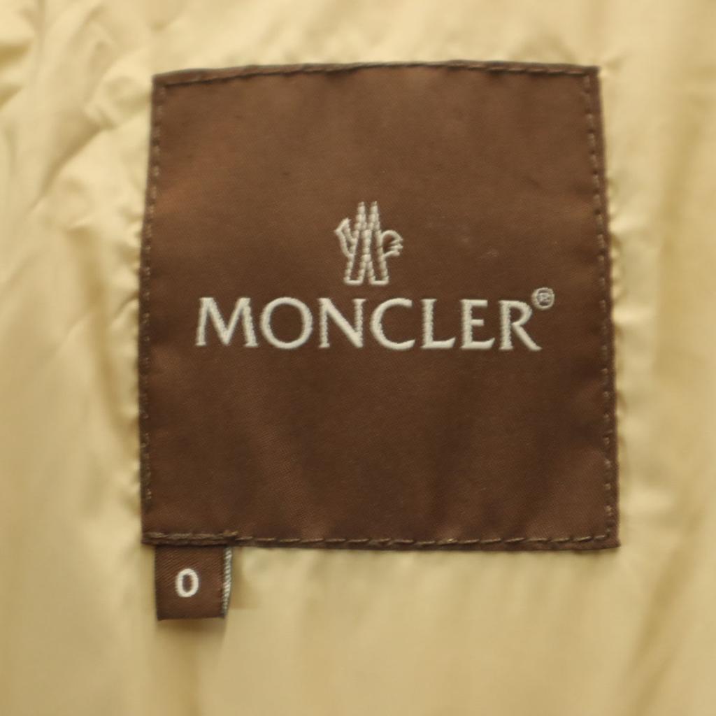 MONCLER Down jacket beige With raccoon fur Women Used