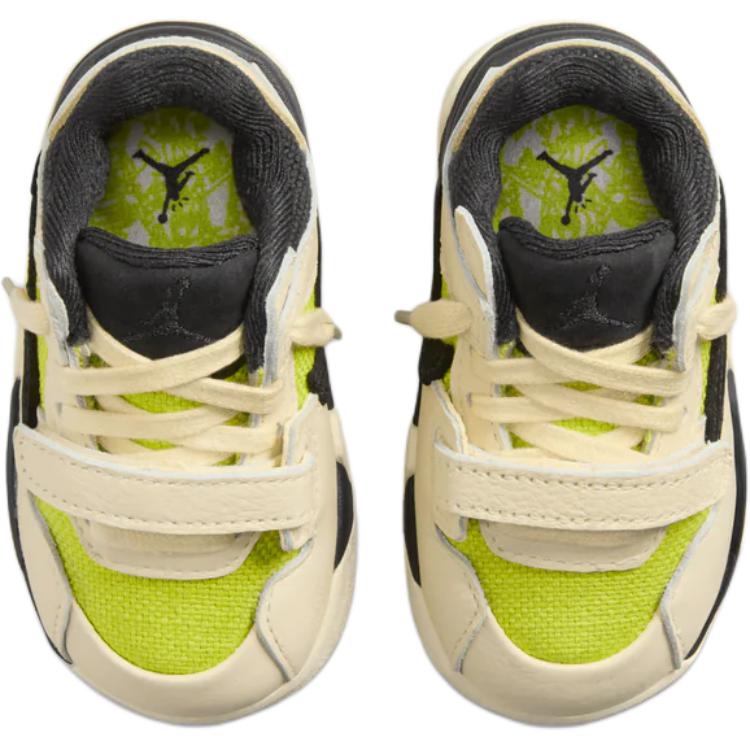Travis Scott X Air Jordan Jordan Jumpman Jack TR TD Bright Cactus Baby Sneakers Tan Muslin Black FJ2852-102