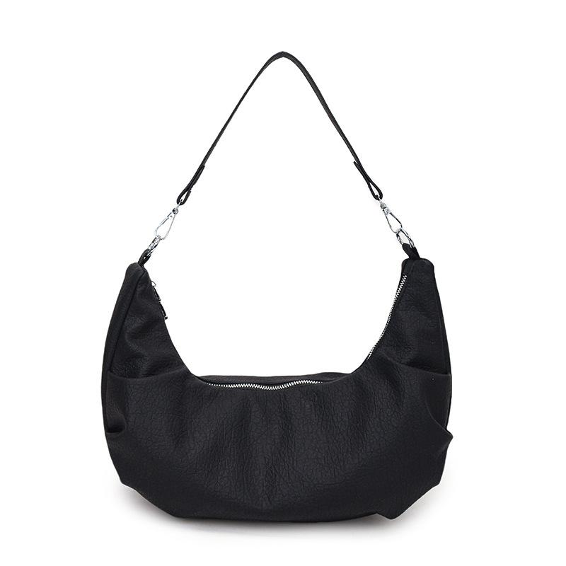 

Retro tote bag women s new trendy fashion student bag class large capacity shoulder bag messenger bag чорний