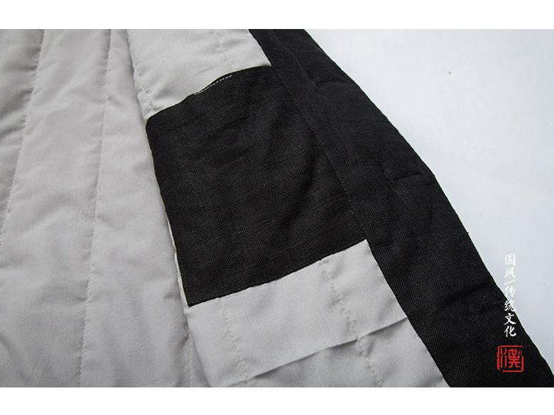 Men's Chinese Style Tang Suit: Cotton & Linen Retro Hanfu Jacket with Frog Buttons