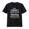 Funny Proud Father in Law T Shirt Dad Fathers Day Ideas  vintage Washed Stretched Breathable Unisex Top For Everyday Wear