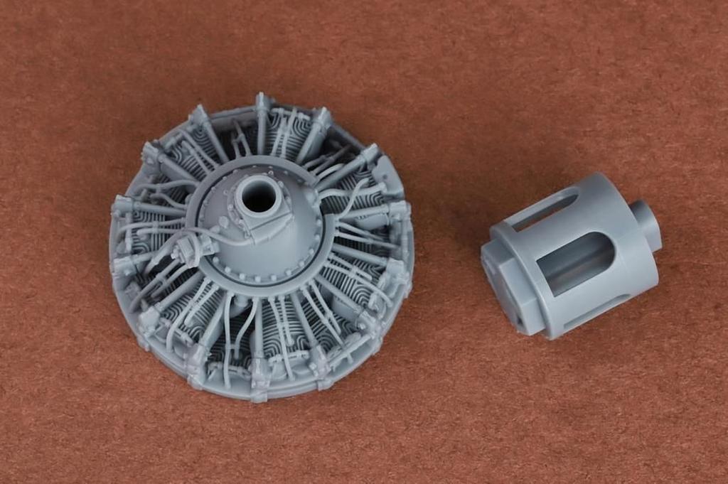 SBS Model Curtiss Hawk Engine Plastic Model Parts SBM48101 1/48 H75A-3 (for Academy/Wolfpack) (Airplane)
