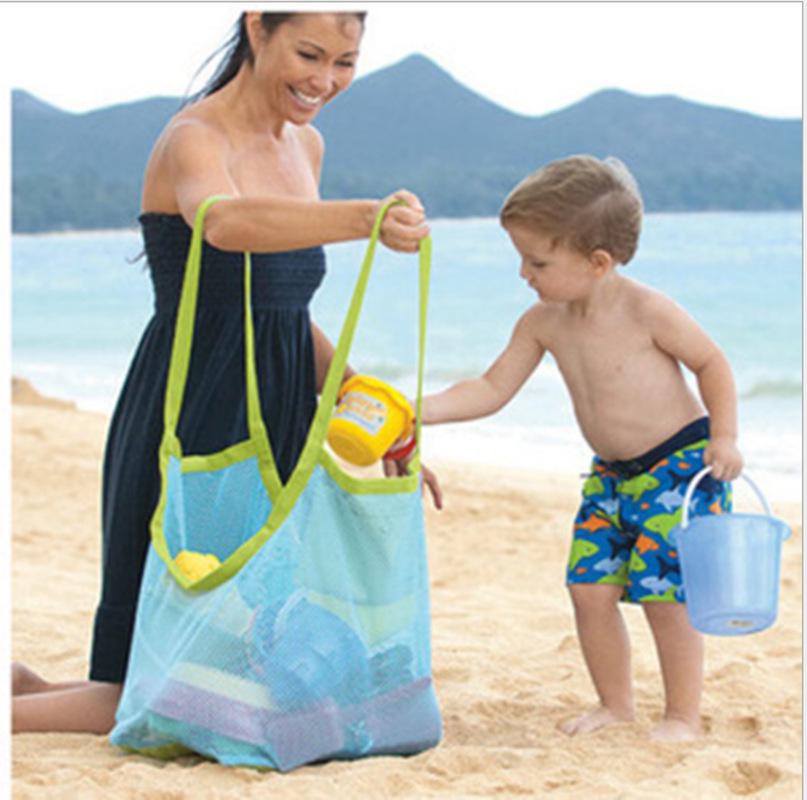 Children's Quick Storage Beach Bag - Toy Organizer & Mesh Sand Bag