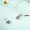 Charms Original Copper Bees Holding Flower Pendants Beads Fit Bracelet Women Jewelry Diy Fine Gift Accessory