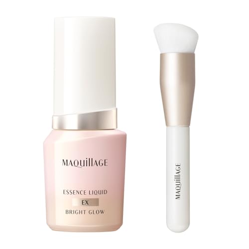 Maquillage Limited Edition Kit: Essence Liquid EX Bright Glow Milky Pink 00, 24mL, SPF30 PA++++, with Original Brush | Foundation | Liquid | Fragrance