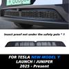 TEKSY Für Tesla Model YL Y L / Y 2026 Juniper Innenbelüftungsgitter Unterer Stoßfänger Insektenschutznetz Lufteinlass Staubdichte Abdeckung