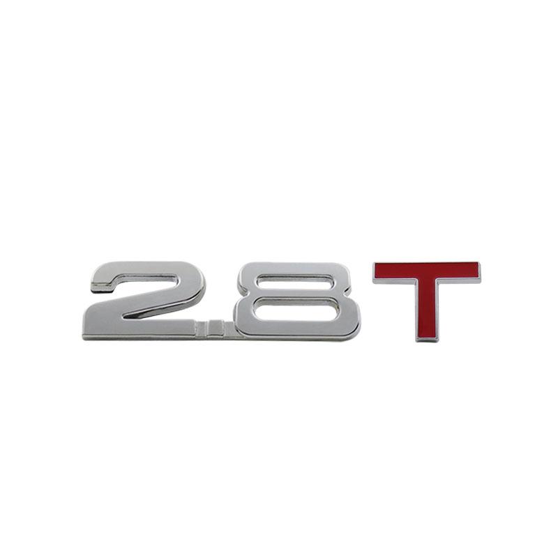 3D Premium 1.5T 1.8T 2.0T 2.2T 2.4T 2.5T 2.6T 2.8T 3.0T Logo for car Hood Fender trunk Tail Rear Bonnet Decal Emblem Badge Sticker