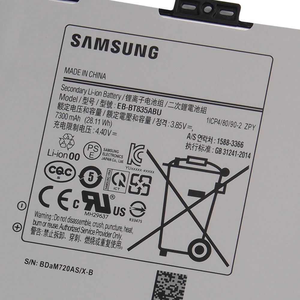 Original Rechargeable Lithium Battery For Samsung Galaxy Tab S4 10.5 SM-T830 T830 SM-T835 T835 EB-BT835ABU Tablet Battery 7300mAh