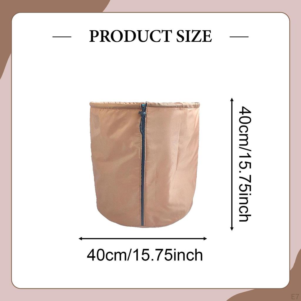 Plant Winter Protection Pot Anti Frost Cover with Drawstring and Zipper Flower Bag