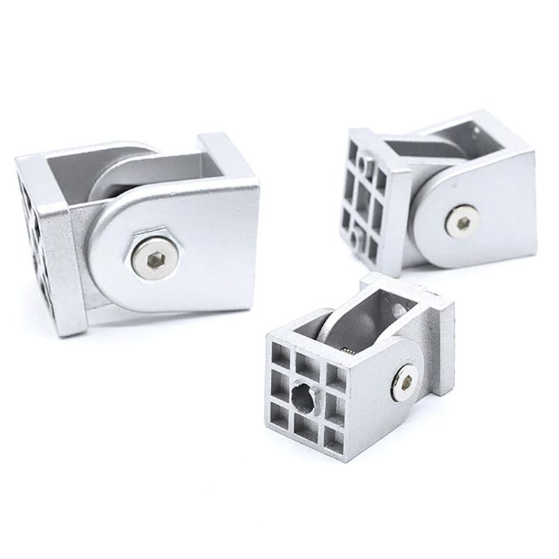 1 stk 2020/3030/4040 Sinklegering/Aluminiumsprofil Levende Hengselbeslag Rettvinklet Fleksibel Svingleddkobling