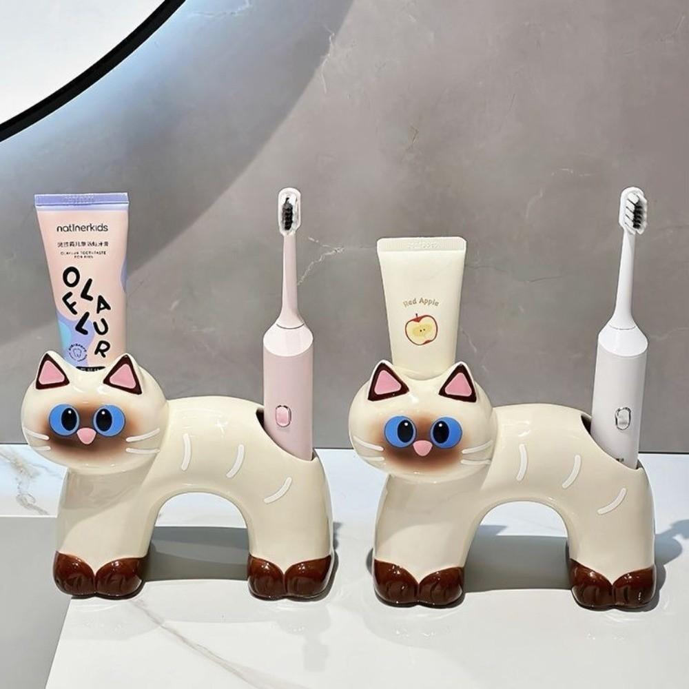 Ceramic Material Electric Toothbrush Stand Bathroom Counter Organizer  for Bathroom Accessory