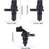 62TE Automatic Transmission Output Shaft Speed Sensor Set, 5078930AA 5078554AA 3Pcs Transmission Speed Sensor Compatible with C*hrysler for Dodge