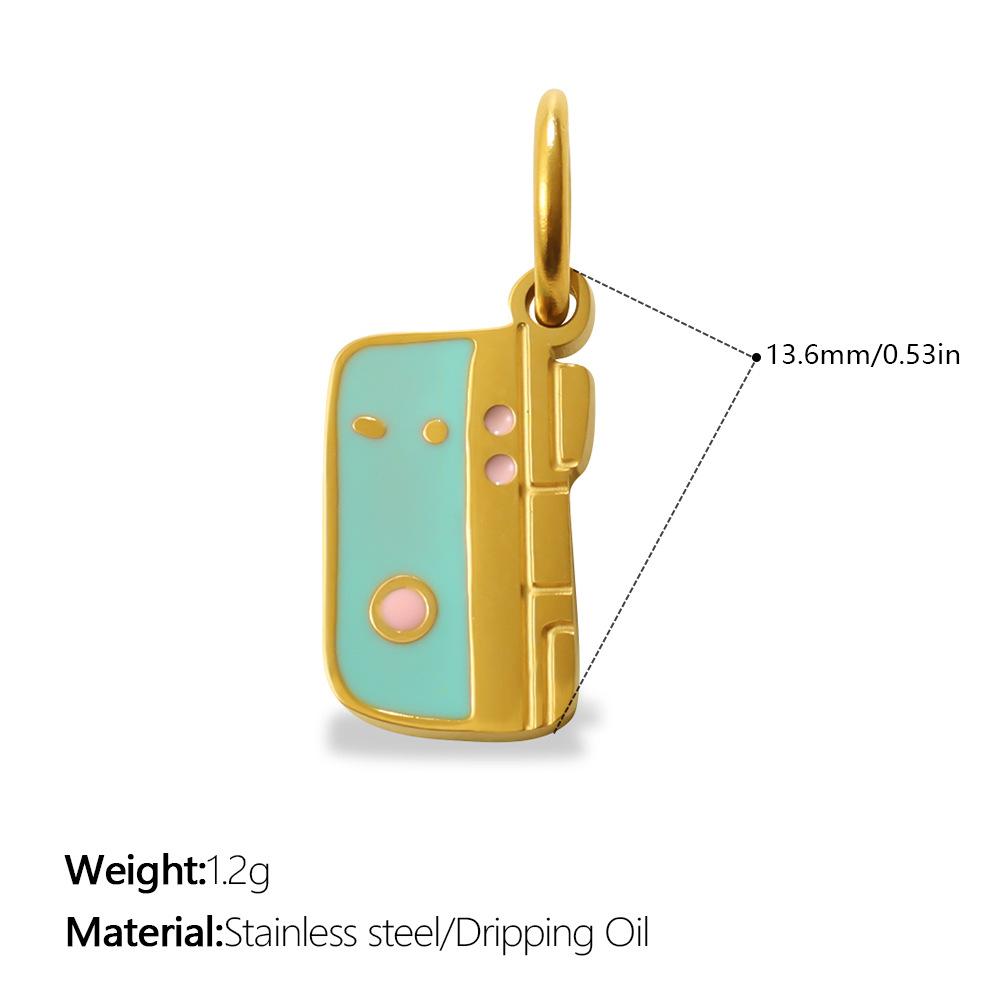 Fun Color Oil Drop Pendant Collection Fashion Love High Heels Crown Shape Jewelry Accessories