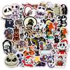 13 Models of 50 Halloween Holiday Decoration Graffiti Stickers Suitcase Computer Waterproof No Glue Stickers DIY