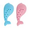 Silicone Whale Cat Chew Toy Pet Food Leakage Treat Dispensing Toy Indoor Cats Dogs Teething Cleaning Interactive Boredom Enrichment Toy
