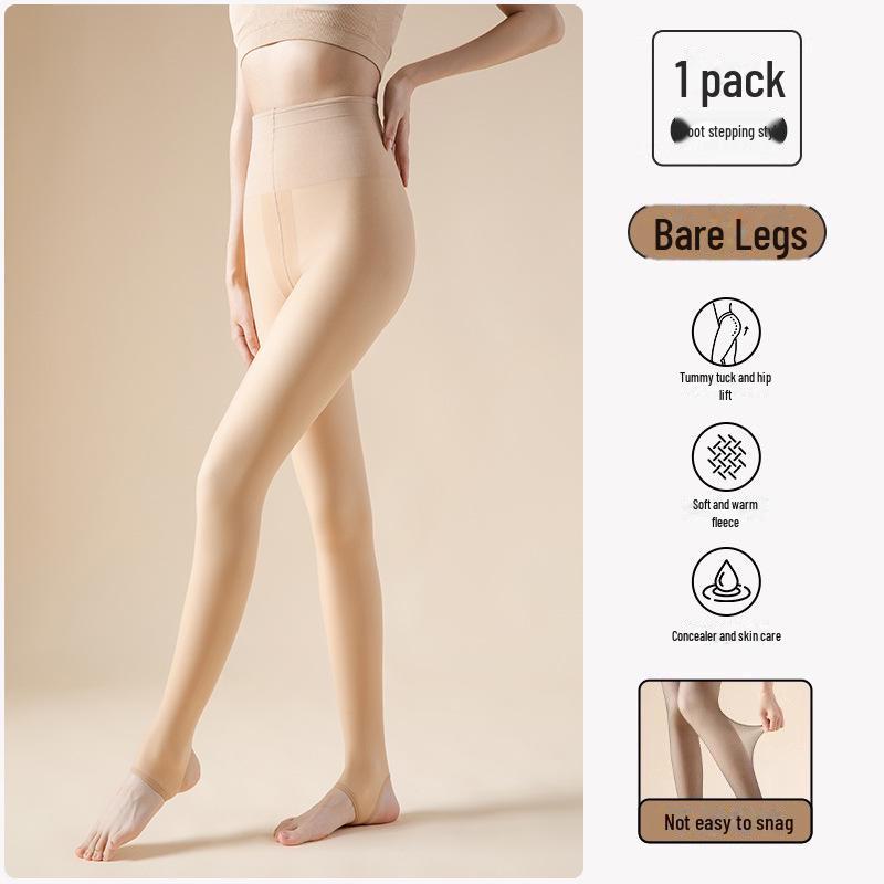 

Двухслойные колготки с высокой талией, утягивающие ноги - 24 модели на осень/зиму 140g; Stepping on Feet