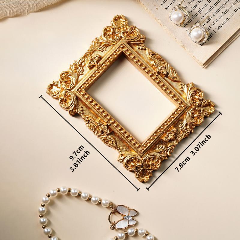 Vintage Gold Diy Shadow Box Frame Diy 3D Memory Display Frames Wedding Photo Display Frames Atmosphere Props Home Decoration