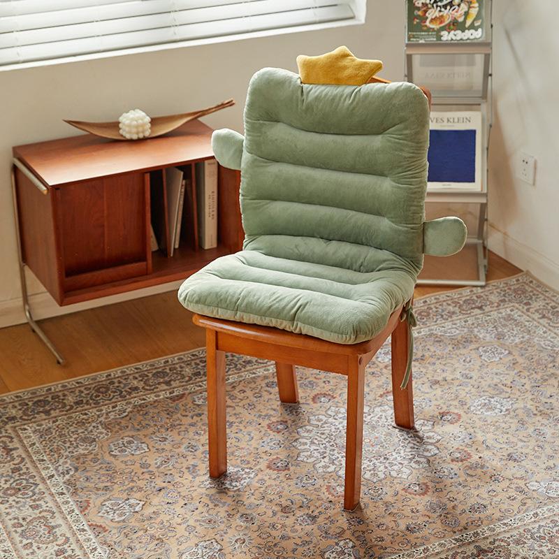 Cushion, Chair Cushion, Crystal Velvet Chair Cushion, Winter Student Dormitory Classroom, Restaurant, Office Seat, Integrated Cushion