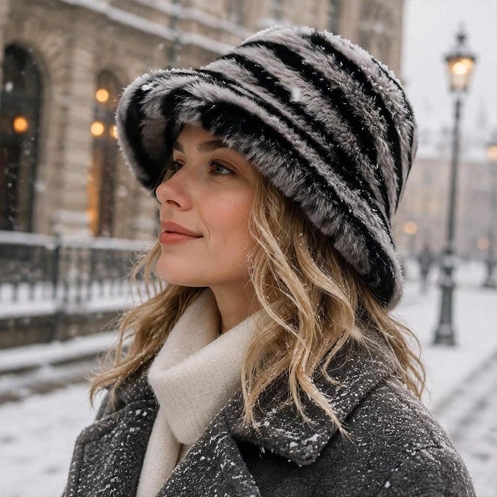 Windproof Winter Hat Scarf Set Thick Warm Plush Snood Scarf New Winter Hat Scarf Women
