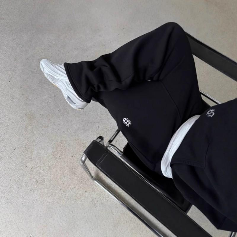 Pantaloni della tuta casual Suvene con cordino e cerniera Y2K Hip Hop Streetwear Vestibilità ampia
