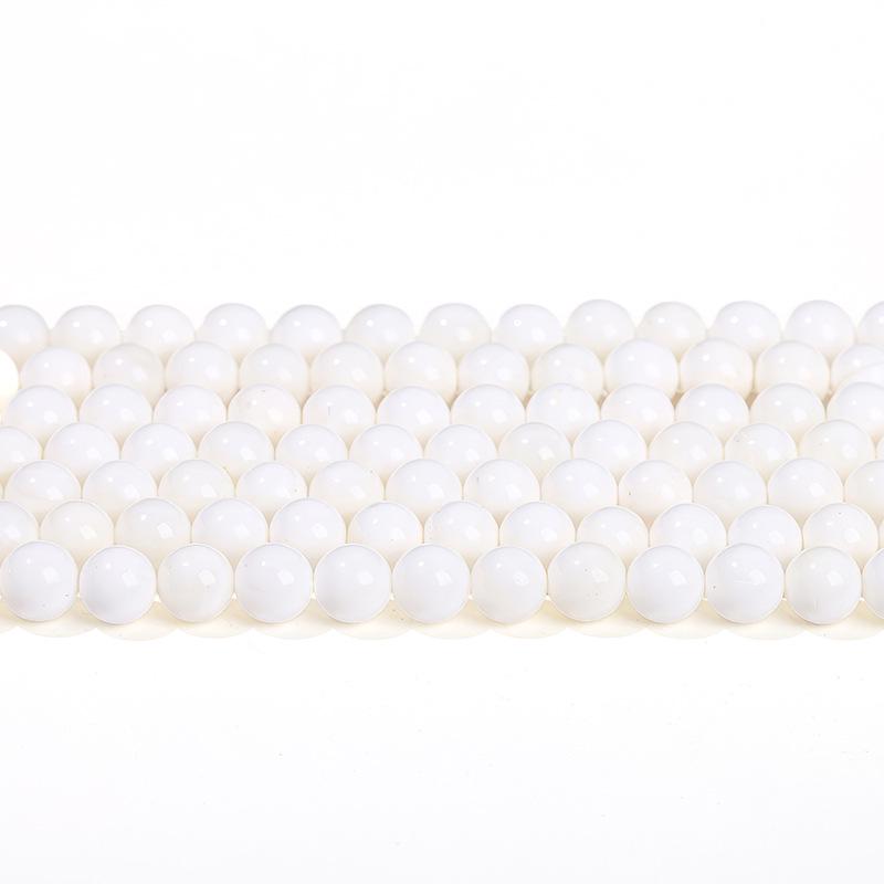 Jingde Jewelry: A-Grade Natural Hainan White Shell Pearl Bracelet with Round Beads for DIY Jewelry Accessories