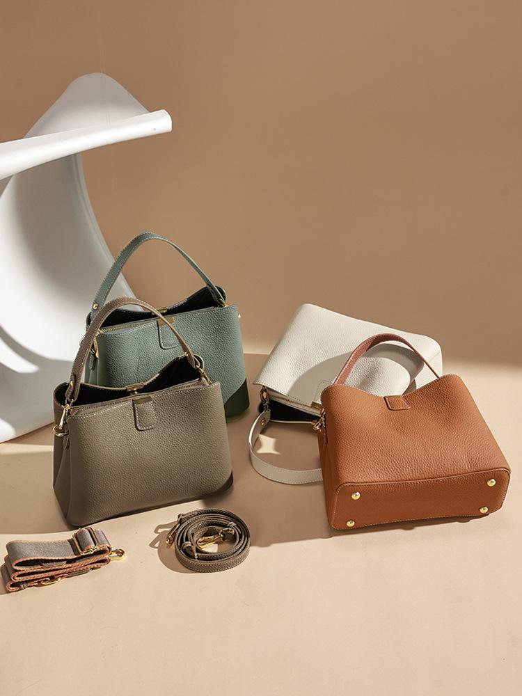 Genuine Leather Women's Crossbody Bag Summer Women's shoulder Bag Luxury Design Niche Handbag Large Capacity tote bag