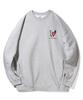 LENGAGEMENT Nobongdal I Love Swim Oversized Pocket Sweatshirt [Gray]